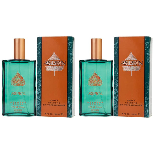 Aspen for Men 2-Pack – 4 oz Cologne Spray Each, Fresh & Masculine Scent